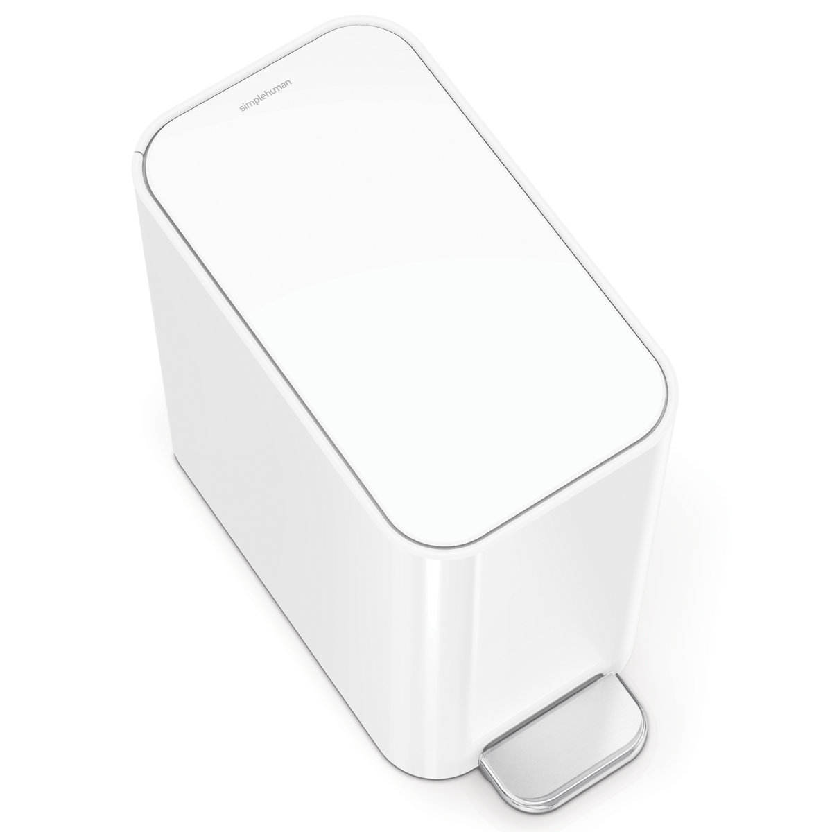 Simplehuman 5 Liter / 1.3 Gallon Slim Steel Step Trash Can